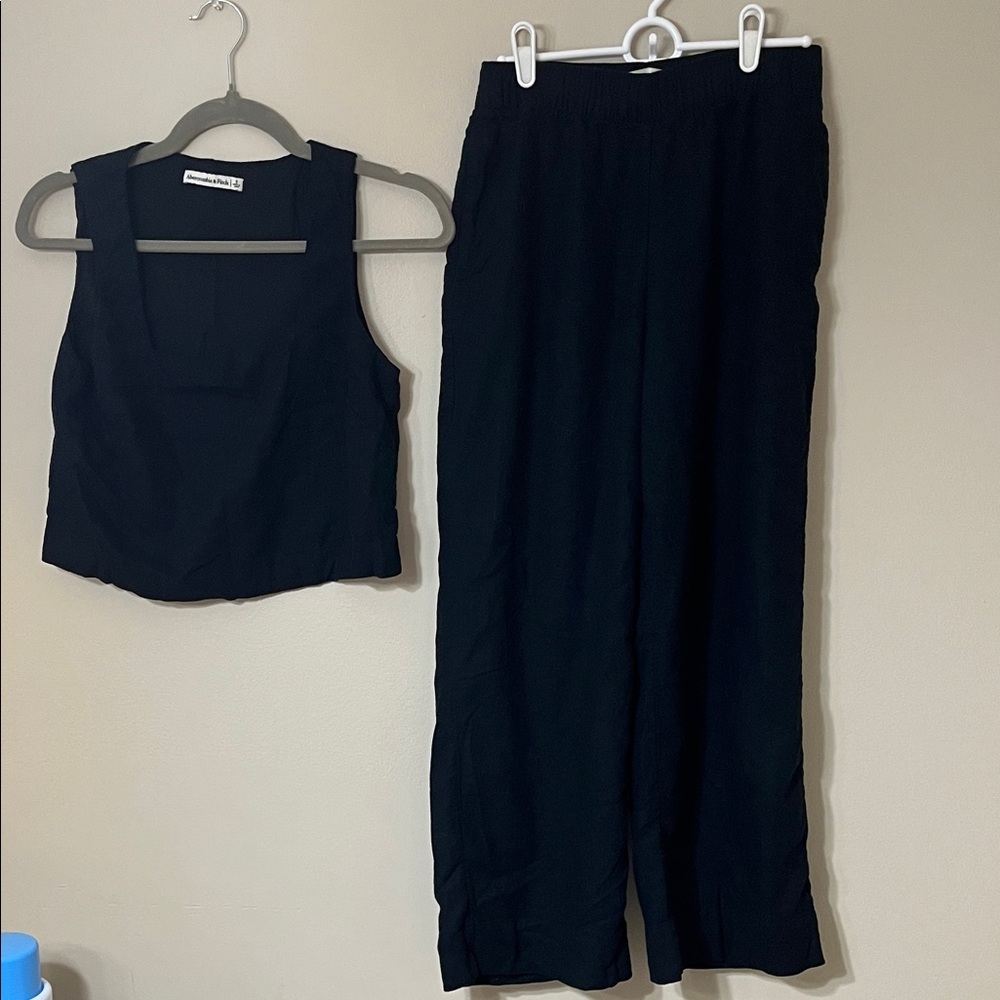 Abercrombie & Fitch Black Jumpsuit Set